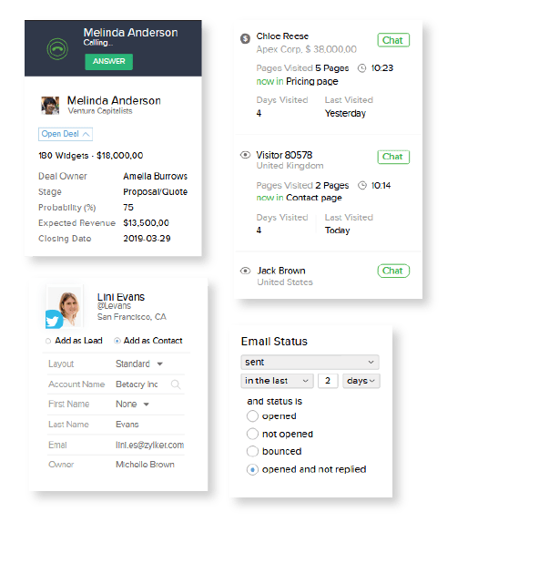 Zoho CRM multichannel