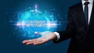 Man hand holding digital technology concept